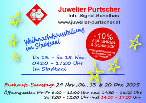 Weihnachtsaustellung von Juwelier Purtscher