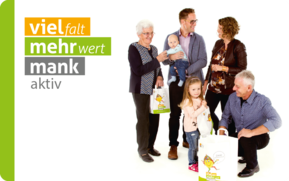 Werbebanner für die Mank-Card